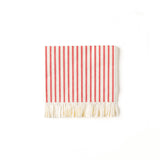 Red Striped Cocktail Napkin