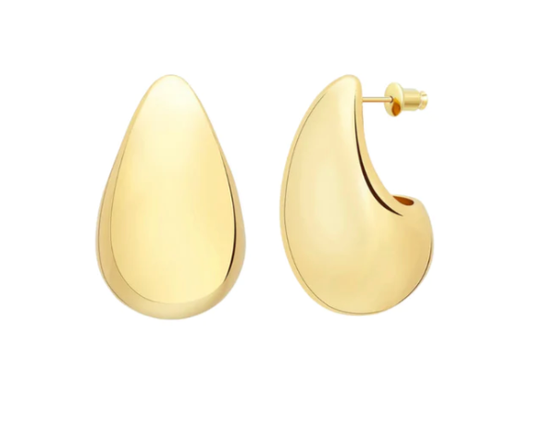 Teardrop Earrings - Gold