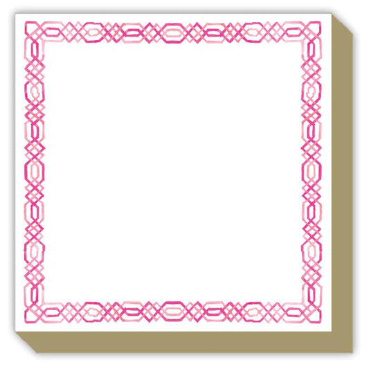 Handpainted Interlocking Chain Pink Luxe Pad