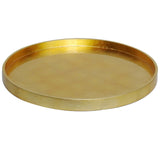 Round Gold Leaf Lacquer Tray-Small