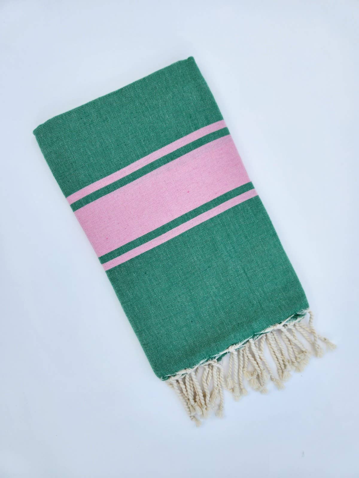 Turkish Towel Green/Pink