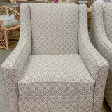 Delray Linen Swivel Chair