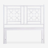 White Lattice Headboard-Queen